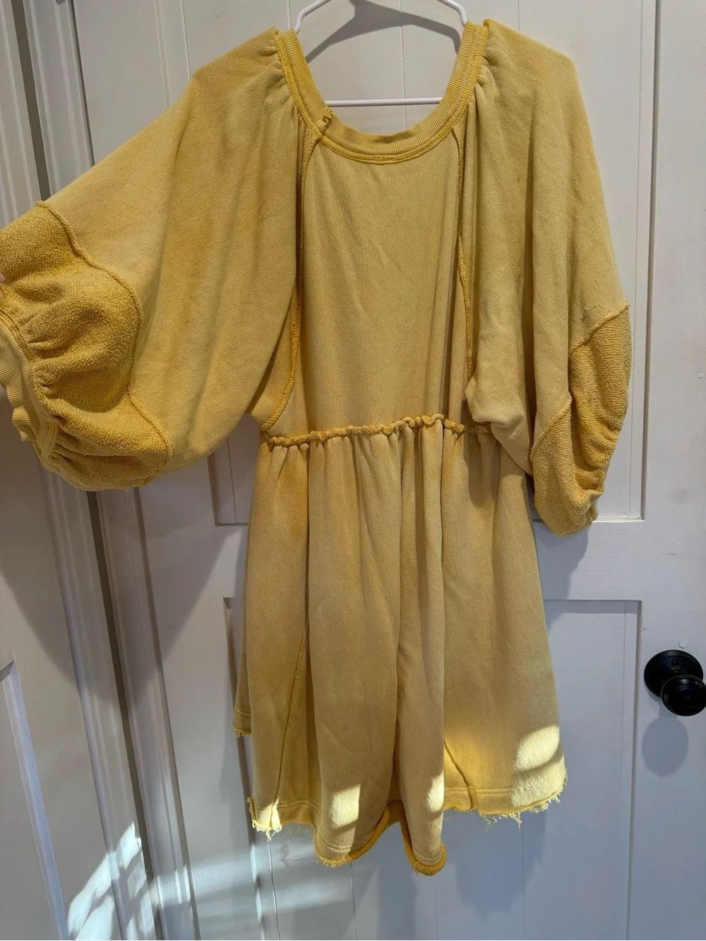 Free People Yellow Mini Dress